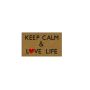 Изтривалка кокос, Keep Calm&Love Life, снимка 1 - Изтривалки - 45615614