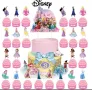 24 бр Принцеси Дисни къси картонени топери топер за торта мъфини, снимка 1