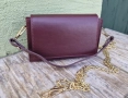 Дамска Кожена Чанта Бордо, снимка 1