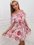 Феерични флорални рокли от шифон  , снимка 1 - Рокли - 45956071