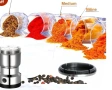 Електрическа мелничка 200W неръждаема стомана за сушени подправки ,кафе на зърна, ядки и др., снимка 5
