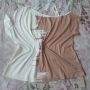 Нова дамска асиметрична блуза , снимка 1 - Тениски - 46048973