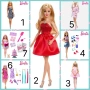 Кукла Барби с мини рокля - Mattel/ Различни видове, снимка 1