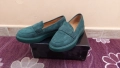Зелени велурени мокасини, снимка 3