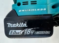 Makita DUB184 - Безчеткова акумулаторна духалка 18V 5.0Ah, снимка 6