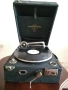Стар Английски навиващ се грамофон. Оригинална декорация, 100% автентичност. , снимка 2