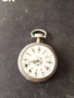 Швейцарски СРЕБЪРЕН джобен часовник 1900г. с ключе - 10 РУБИНА ПРОМОЦИЯ, снимка 18
