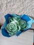 Букет от сатенени рози с диамантчета, снимка 4