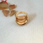 Пръстен с 14К златно покритие 224833, снимка 3