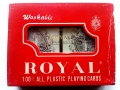 Две тестета карти за игра в комплект "ROYAL 100 % ALL PLASTIC",, снимка 1