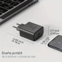 Quick Charger 45W - бързо зарядно устройство QC3.0, PD3.0, 45 W + USB C кабел, снимка 5