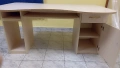 Голямо компютърно/офис бюро (150х80 см) с изтеглящ се плот и шкаф, снимка 2