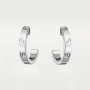 CARTIER Love Silver Hoop Дамски Обеци, снимка 11