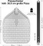 Шпатула за пица CRROEL Perforated Pizza Peel, 12 Inch , снимка 5