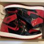 New Nike Air Jordan 1 Retro High Patent Leather Bred Men Size 13, снимка 1