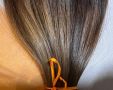 Три двойни реда естествена коса (клас Делукс JSP)| 48 см / 146 грама, снимка 5