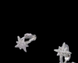 Sale Сребърни обеци"Shining star"/нови, снимка 1 - Колиета, медальони, синджири - 45010047