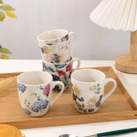Порцеланова чаша за чай 300ML, флорални мотиви, снимка 2 - Чаши - 45667797