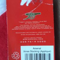 Коледен чорап на футболен клуб Arsenal. Офциален продукт, снимка 5 - Фен артикули - 45745823