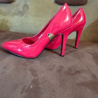 Обувки цвят червен с остър връх,висок ток,номер 36,нови, снимка 2 - Дамски обувки на ток - 45595231