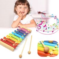 3538 Цветен дървен детски ксилофон, снимка 3 - Музикални играчки - 45836371