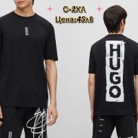 Мъжка тениска Hugo Boss Реплика ААА+ бяла и черна, снимка 1 - Тениски - 45526123