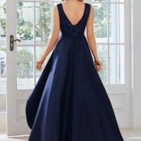 Ever-Pretty дамска официална рокля в синьо размер 40., снимка 3 - Рокли - 45837261
