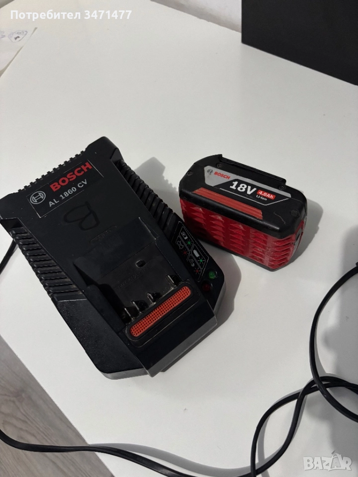Батерия и зарядно 12в 18в бош bosch, снимка 1