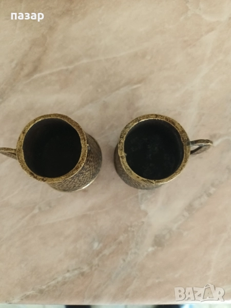 Бпонзови чашки страхотна изработка за колекция , снимка 1