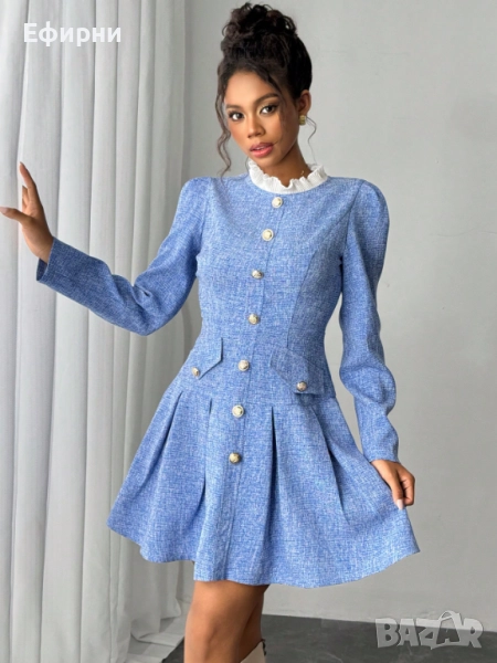 Елегантна рокля, Синя рокля, снимка 1