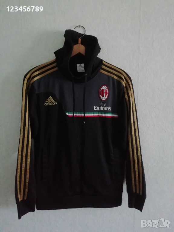 AC Milan Adidas нов оригинален суичър горнище Милан адидас блуза , снимка 1