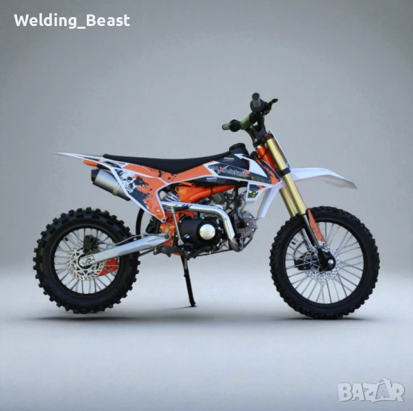 Кросов мотор MX Sport Orange spirit 125 кубика, снимка 1