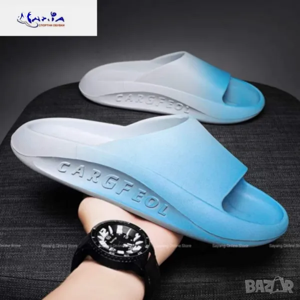 Мъжки олекотени чехли на дебело ходило Различни цветове , снимка 1