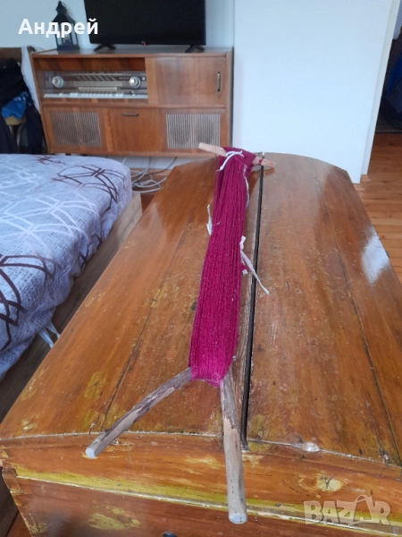 Стара дървена мотовилка за прежда #2, снимка 1