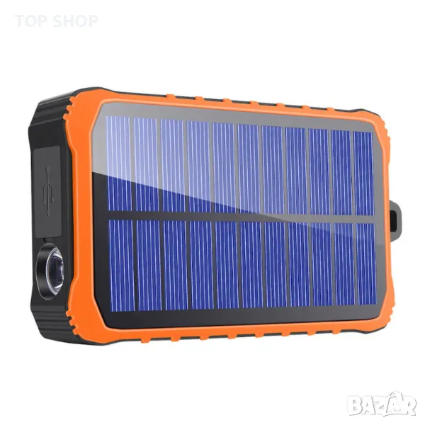 Соларна външна батерия с динамо и 2xUSB-A изхода от 4smarts Solar Rugged, снимка 1