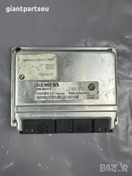 ECU Компютър Двигател за БМВ BMW E60 M54 7527072, снимка 1