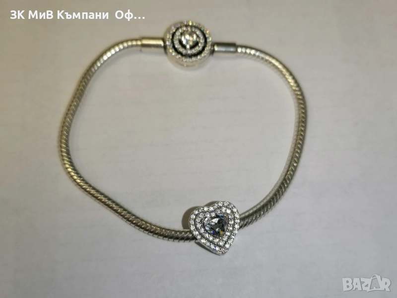 Сребърна гривна PANDORA с един талисман , снимка 1