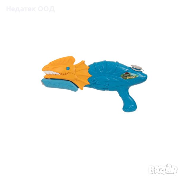  Воден пистолет, Пластмасов, син, оранжев динозавър, 42см, снимка 1