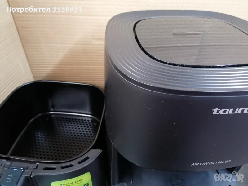 Уред за готвене с горещ въздух Фритюрник с горещ въздух Taurus Air Fry Digital 6S 1700w, снимка 1