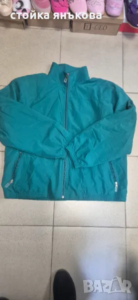 Тънко Дамско яке, зелено с памучна подплата, снимка 1