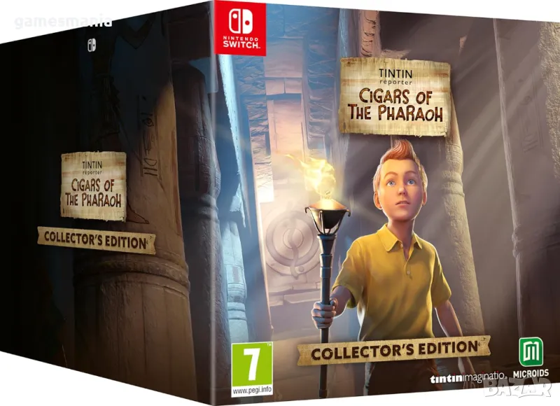 [Nintendo Switch] ! СУПЕР цена ! Tintin Reporter: Cigars of The Pharaoh - Collector's Edition, снимка 1