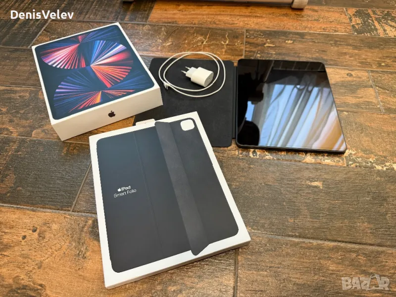 iPad Pro 12.9 M1 5 Gen 256GB Wifi + Smart Folio Case, снимка 1