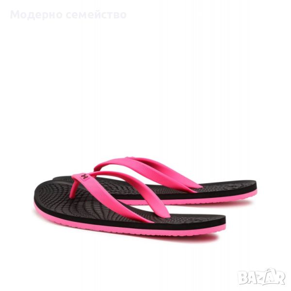 Дамски джапанки under armour atlantic dune flip flops pink black, снимка 1