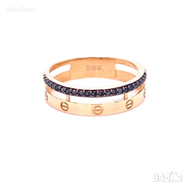 Златен дамски пръстен Cartier 1,77гр. размер:52 14кр. проба:585 модел:34388-4, снимка 1