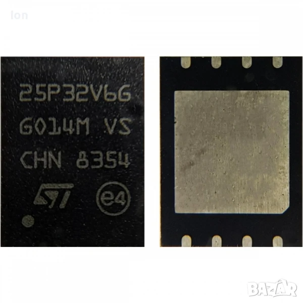М25P32-VME6TG FLASH - NOR Memory IC 32Mbit SPI 75 MHz 8-VDFPN (MLP8) (8x6), снимка 1