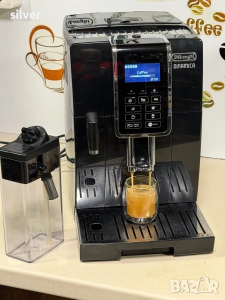 Кафемашина кафе автомат delonghi dinamica с гаранция, снимка 1