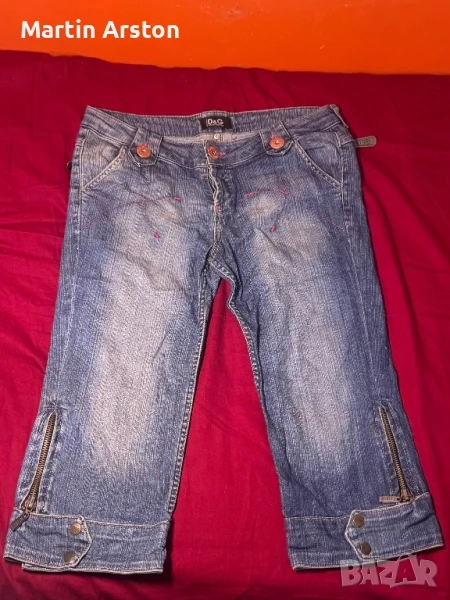 Уникални дамски дънки D&G / Размер 30 / Без следи от употреба, снимка 1