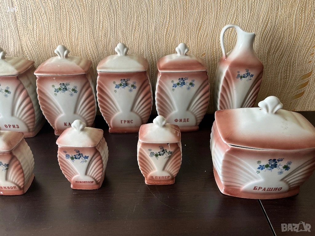 Порцеланови буркани за съхранение , снимка 1