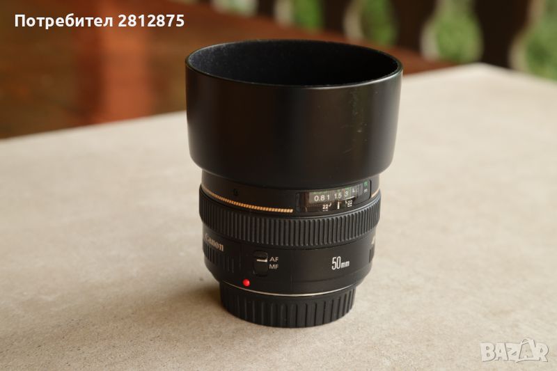Обектив Canon EF 50mm 1:1.4 ultrasonic, снимка 1