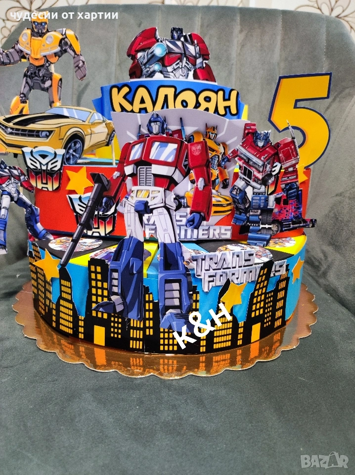 Картинена торта Трансформарс, снимка 1